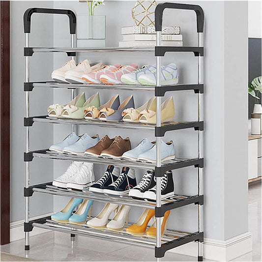Space Saving Shoe Rack Adjustable Layers