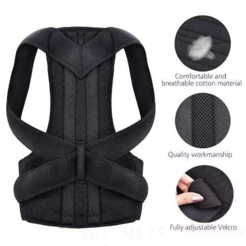Stand Confident Posture Corrector - Back Support Brace for Men & Women, Wearable Posture Trainer to Relieve Pain & Improve Your Silhouette